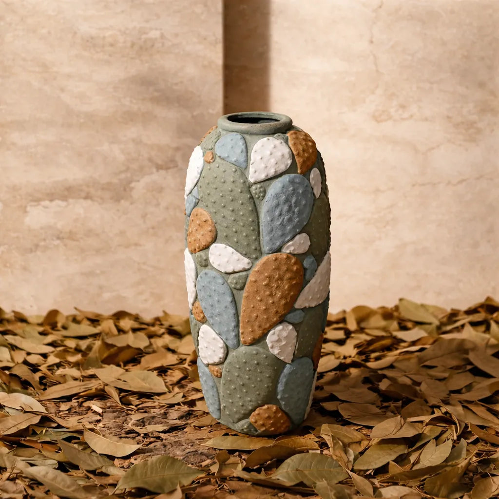 Colored Stone Vase