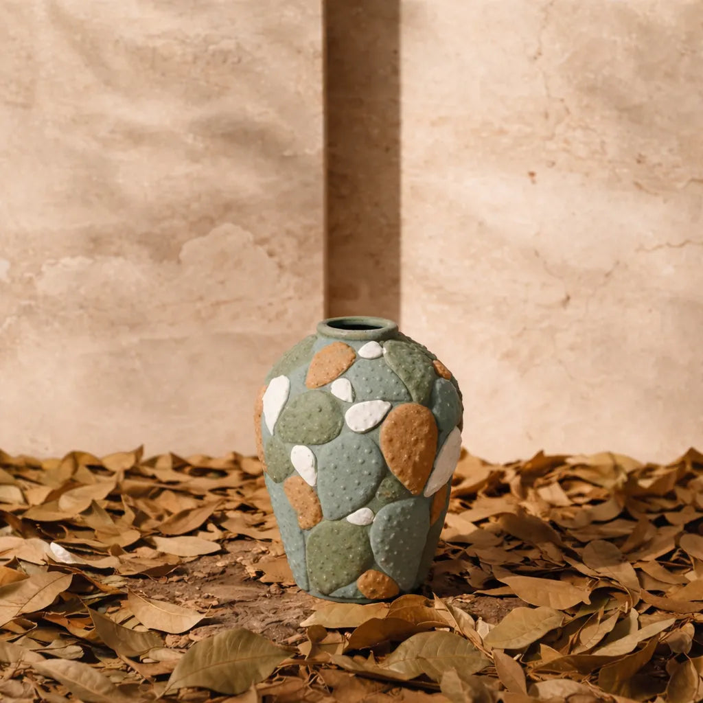 Colored Stone Vase