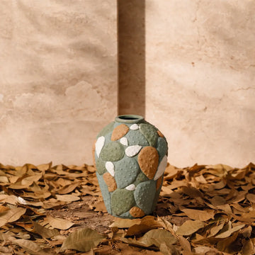 Colored Stone Vase