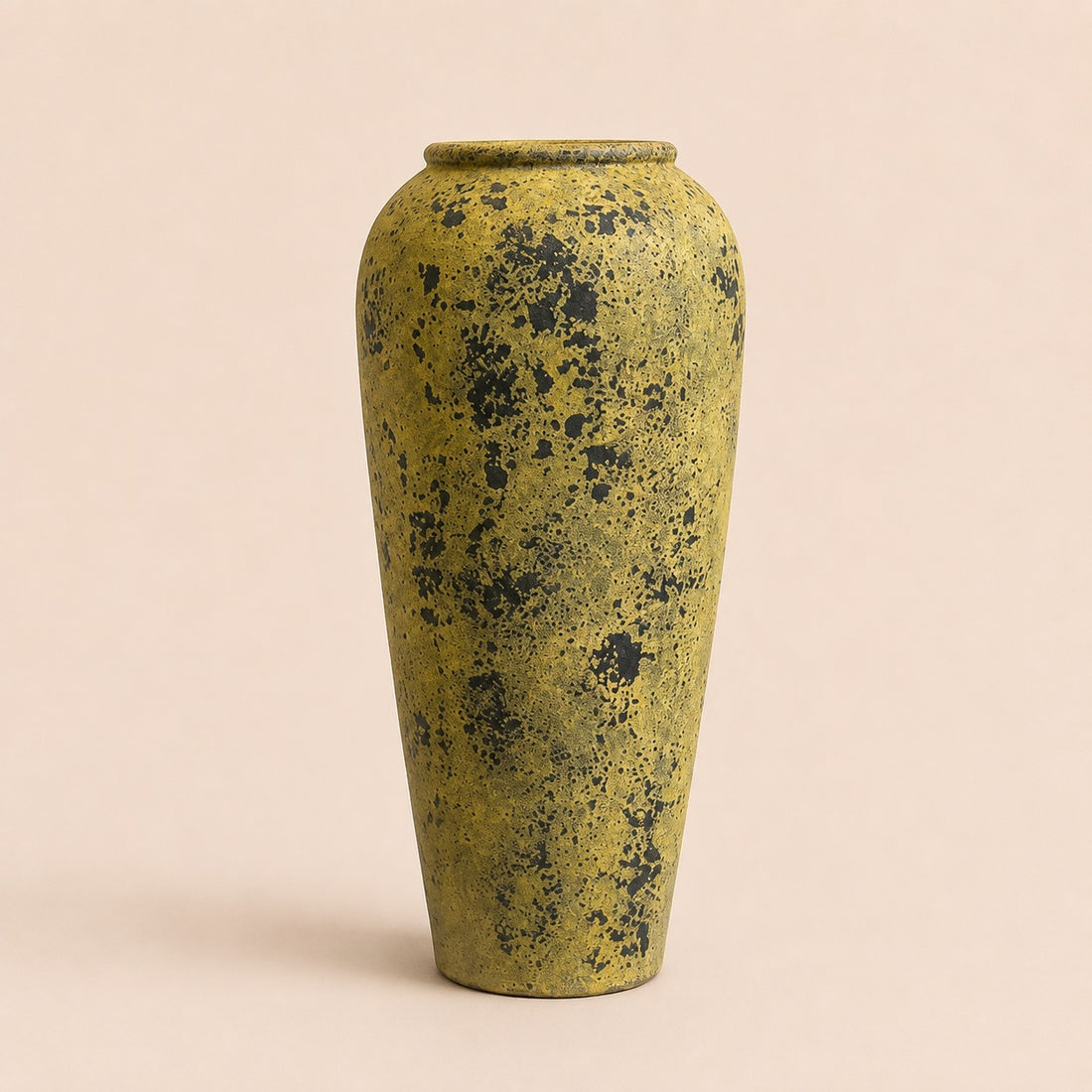 Tall Terracotta Pot – Yellow Speckled