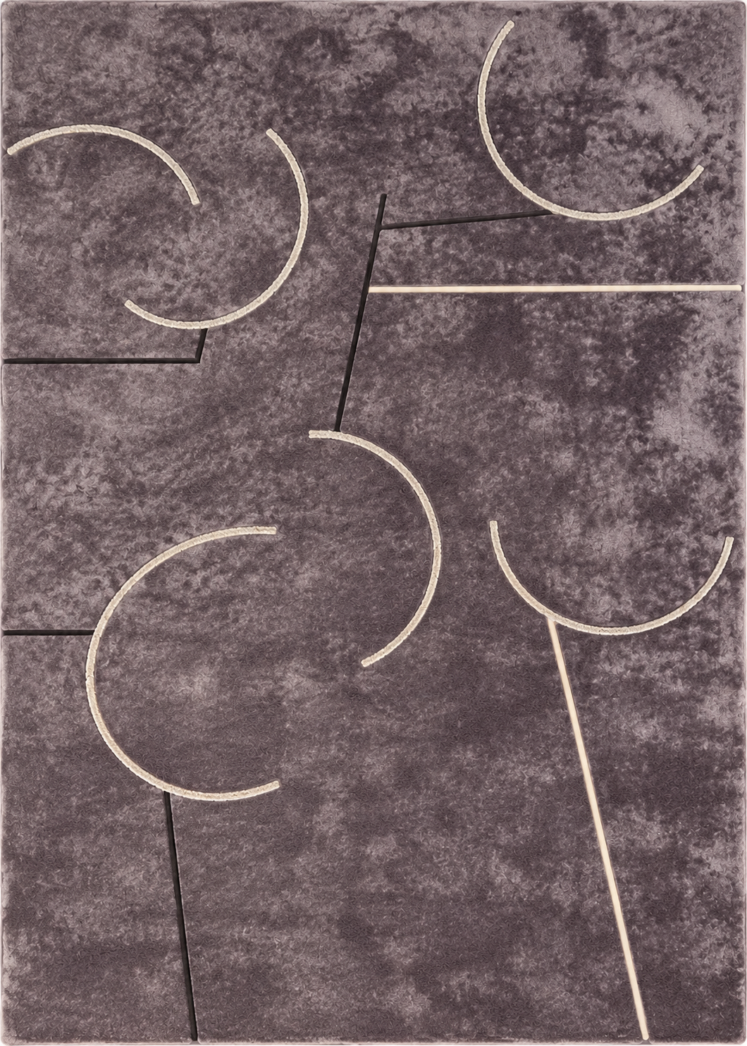 Abstract Arc Wool Rug