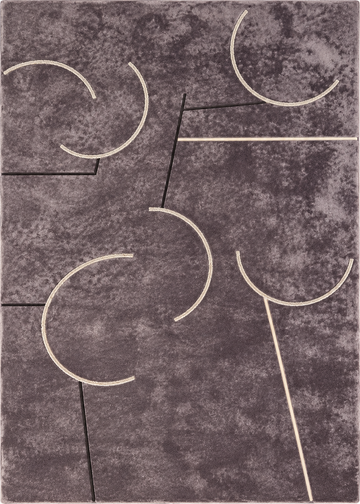 Abstract Arc Wool Rug
