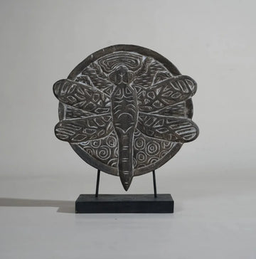 Wooden Dragonfly Sculpture