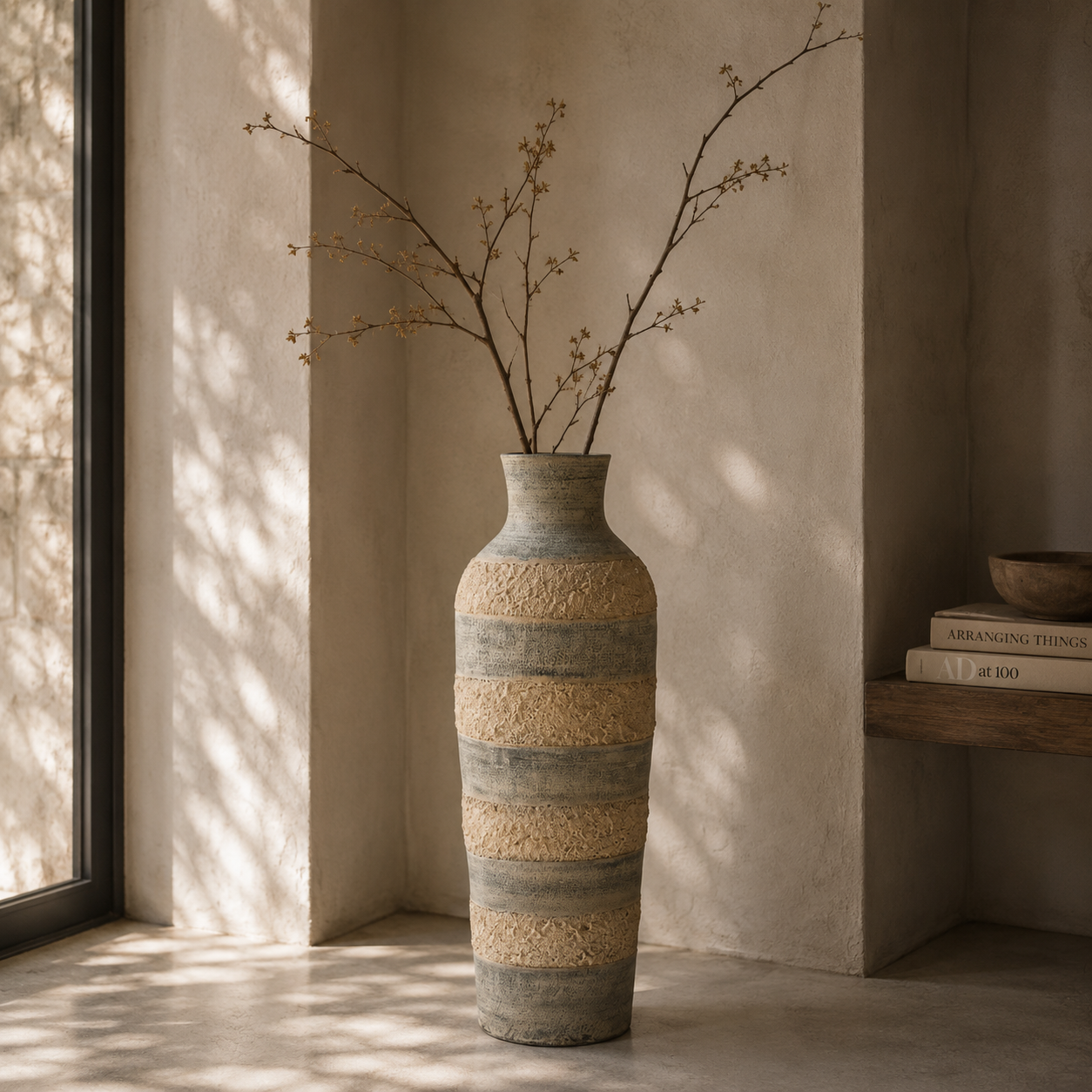 Tall Terracotta Vase