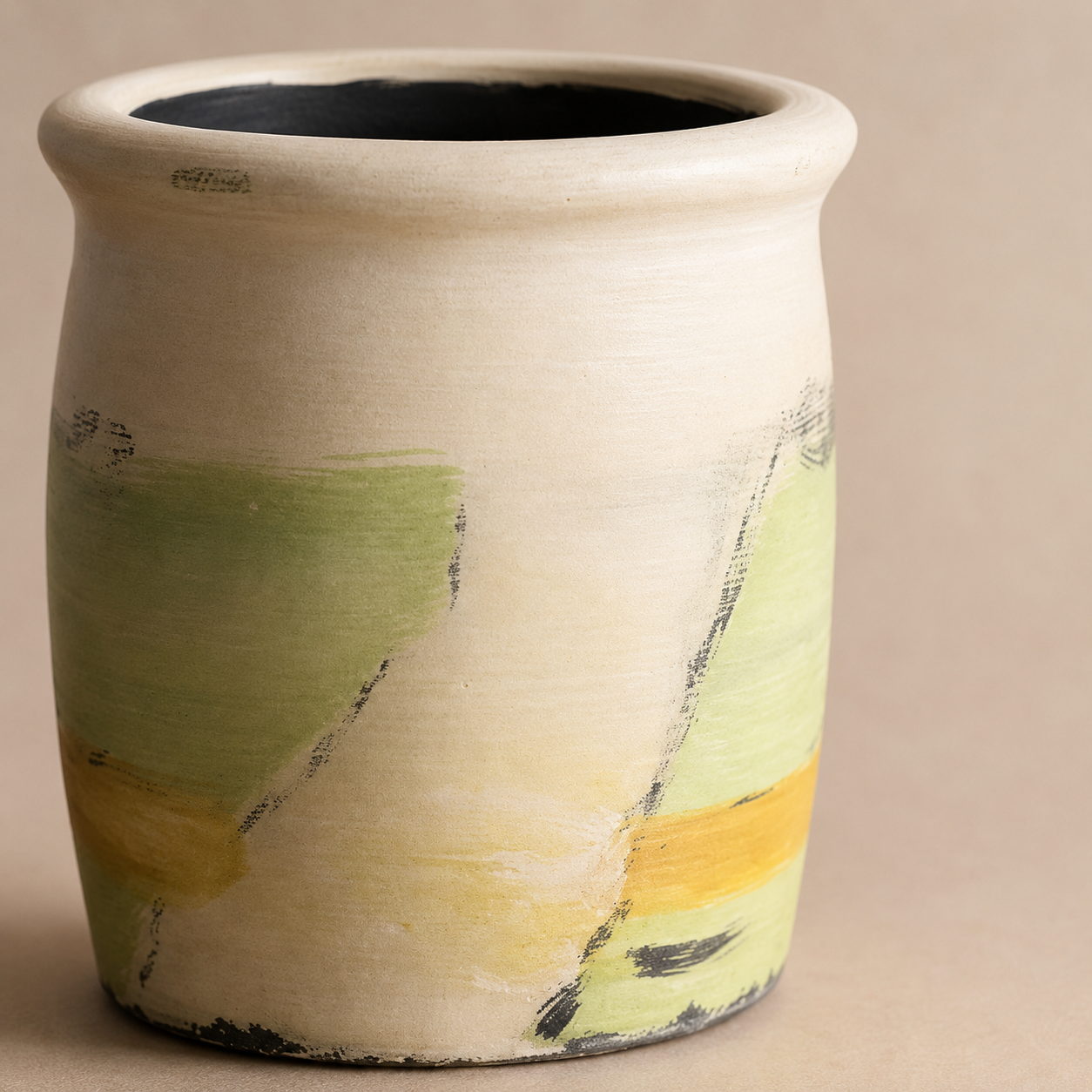 Verdant Brush Clay Pot – Small