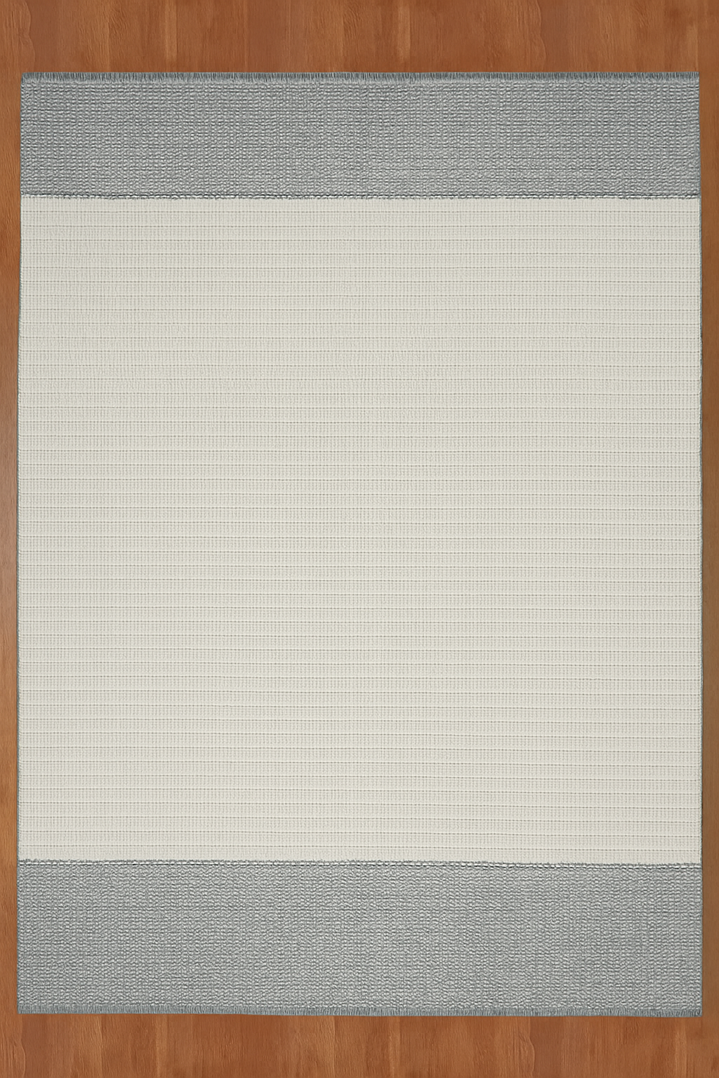 GREY IVORY WOOL RUG