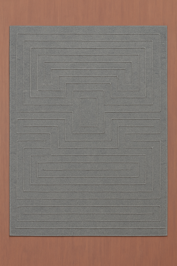CHARCOAL WOOL RUG