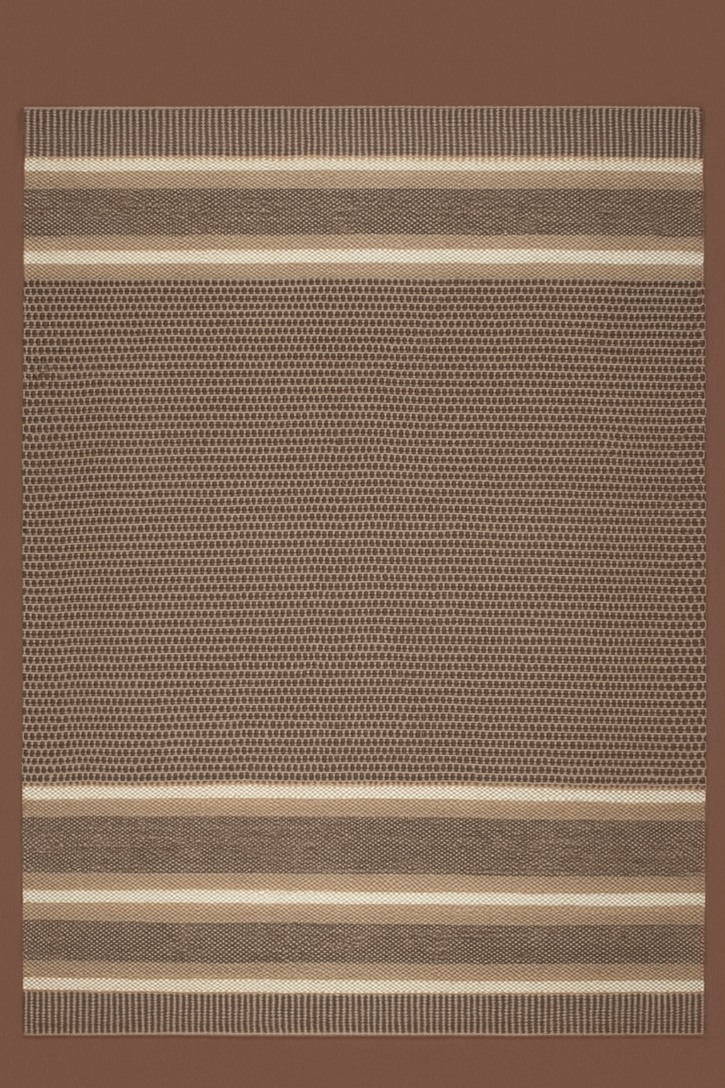 NATURAL CHOCO WOOL AND JUTE RUG