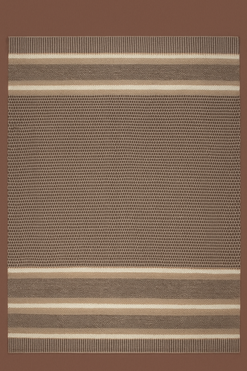 NATURAL CHOCO WOOL AND JUTE RUG