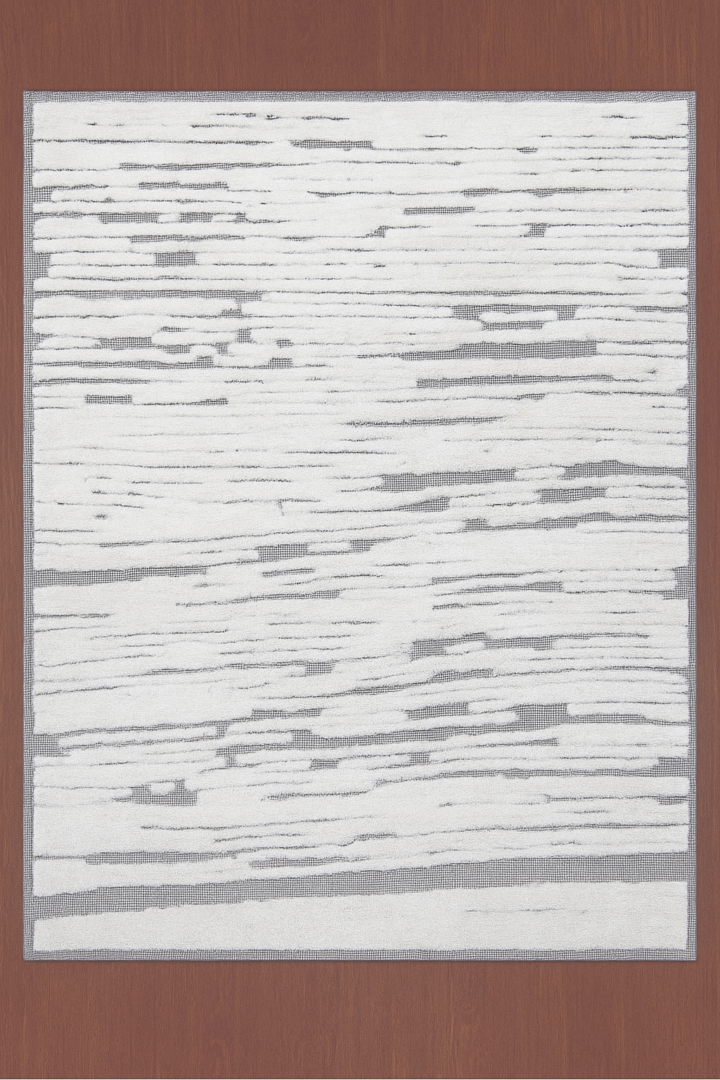 IVORY GREY WOOL RUG