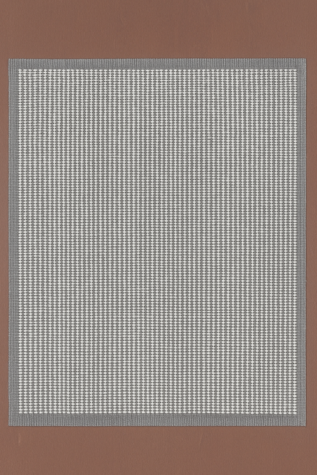 IVORY CHARCOAL WOOL RUG