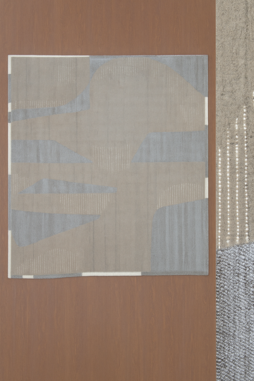 GREY TAUPE WOOL RUG
