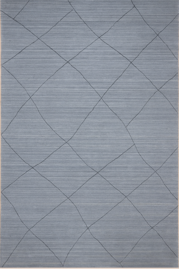 GREY BLUE WOOL RUG