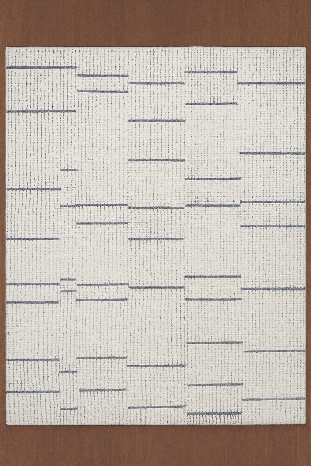 IVORY GREY WOOL RUG