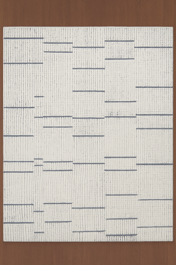 IVORY GREY WOOL RUG