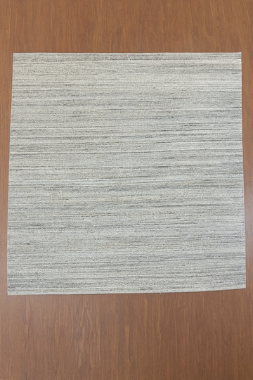 GREY CREAM WOOL RUG