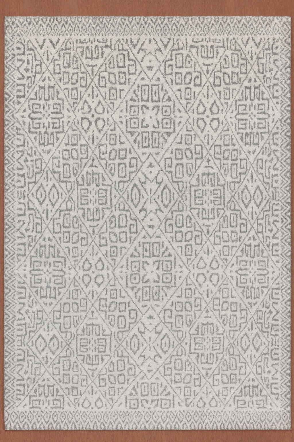 IVORY STONE WOOL RUG