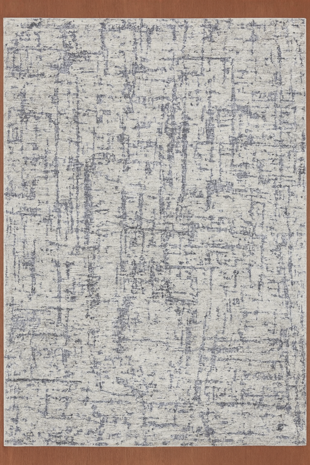 IVORY GREY WOOL AND VISCOSE RUG