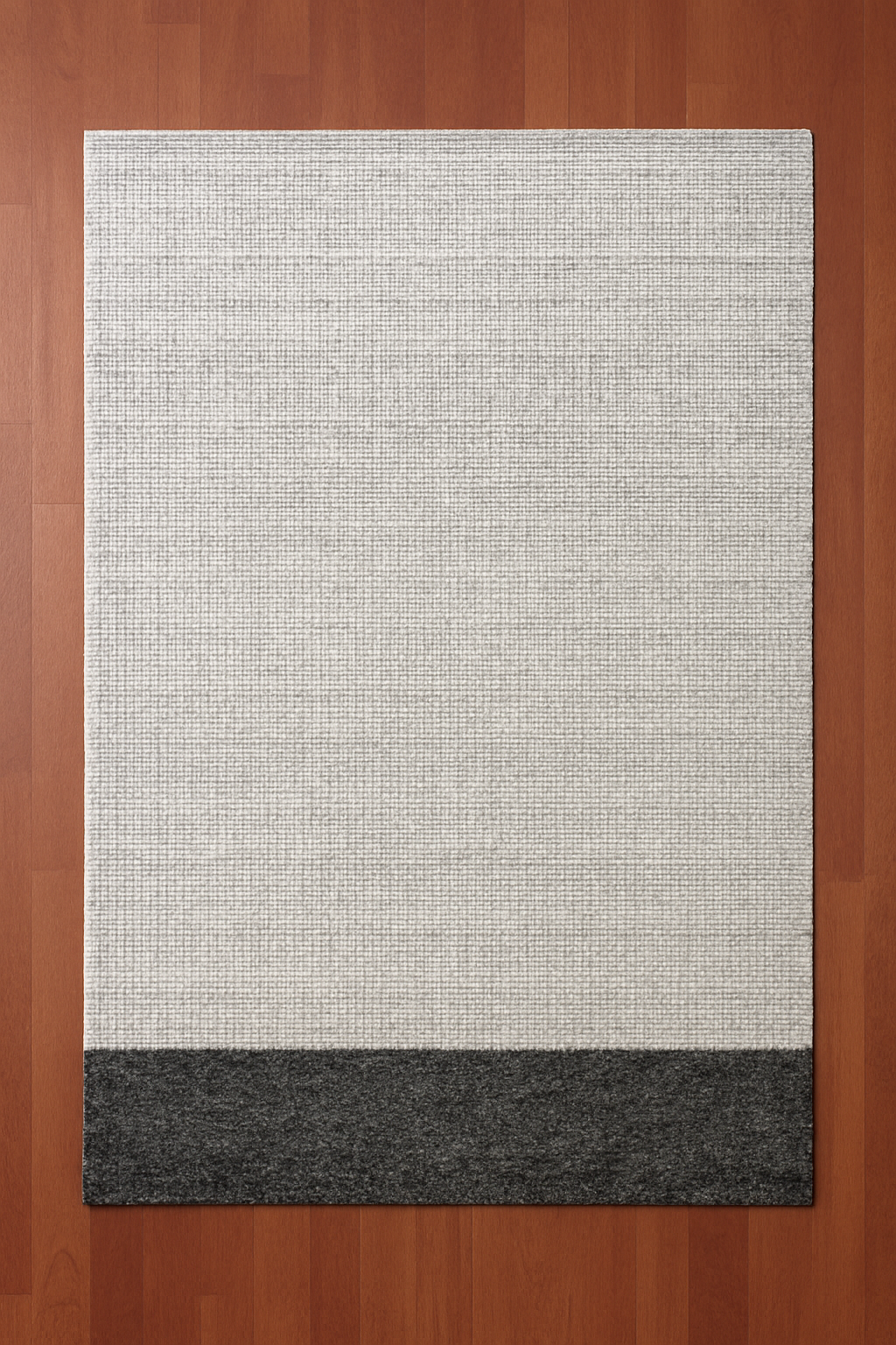 IVORY GREY WOOL RUG