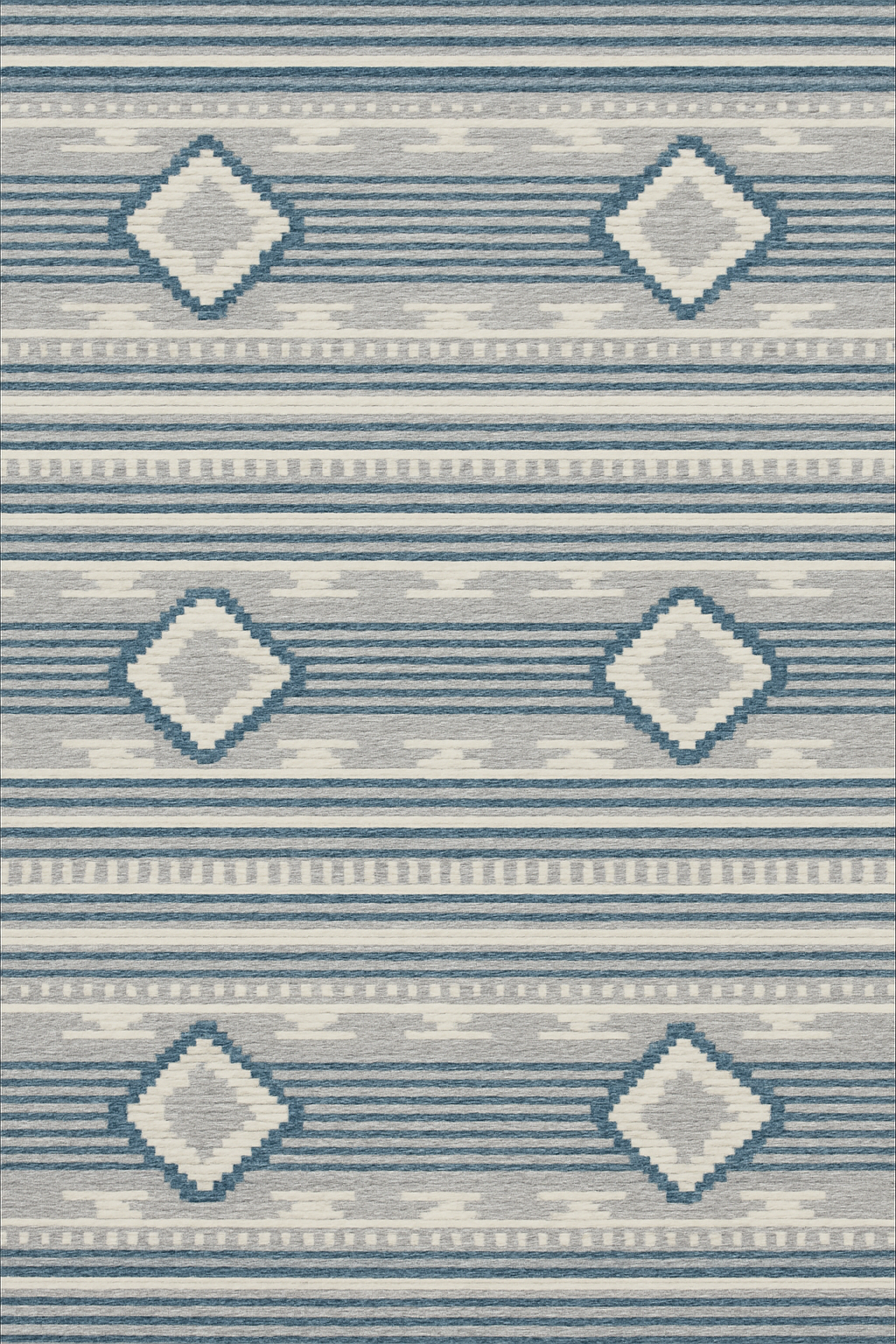 GREY TEAL WOOL RUG