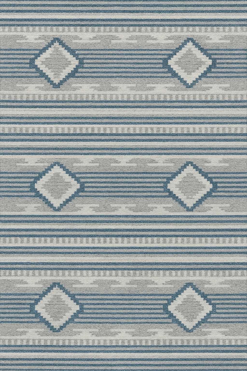 GREY TEAL WOOL RUG