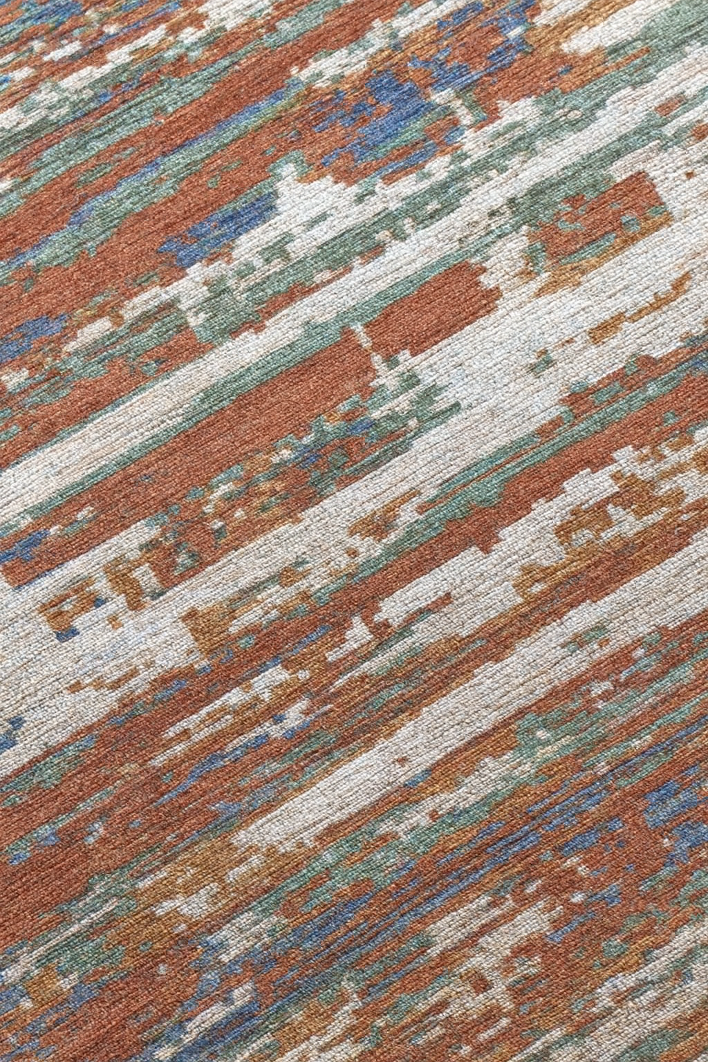 RED WOOD POLYESTER RUG