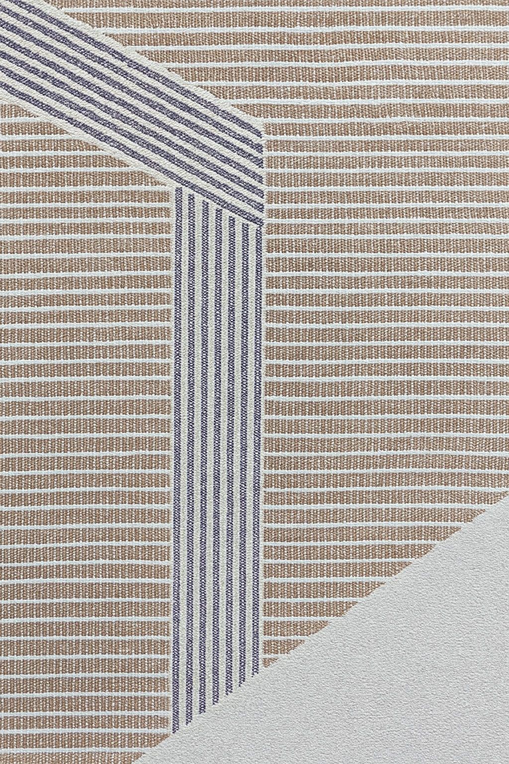RUST BEIGE WOOL RUG