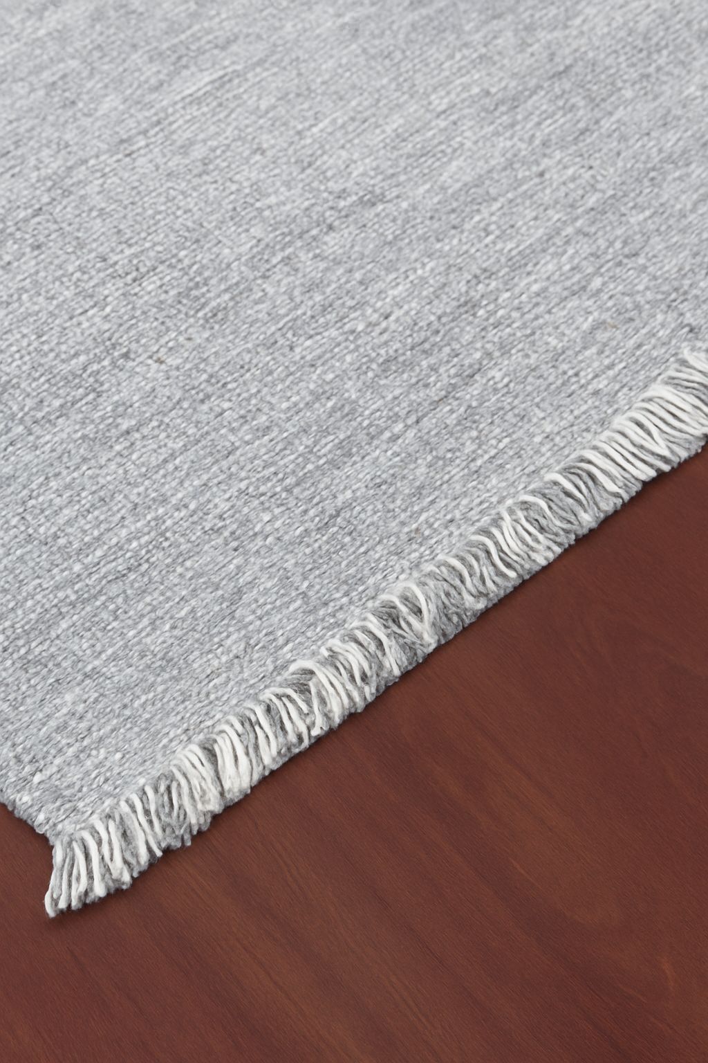 STEEL GREY WOOL RUG