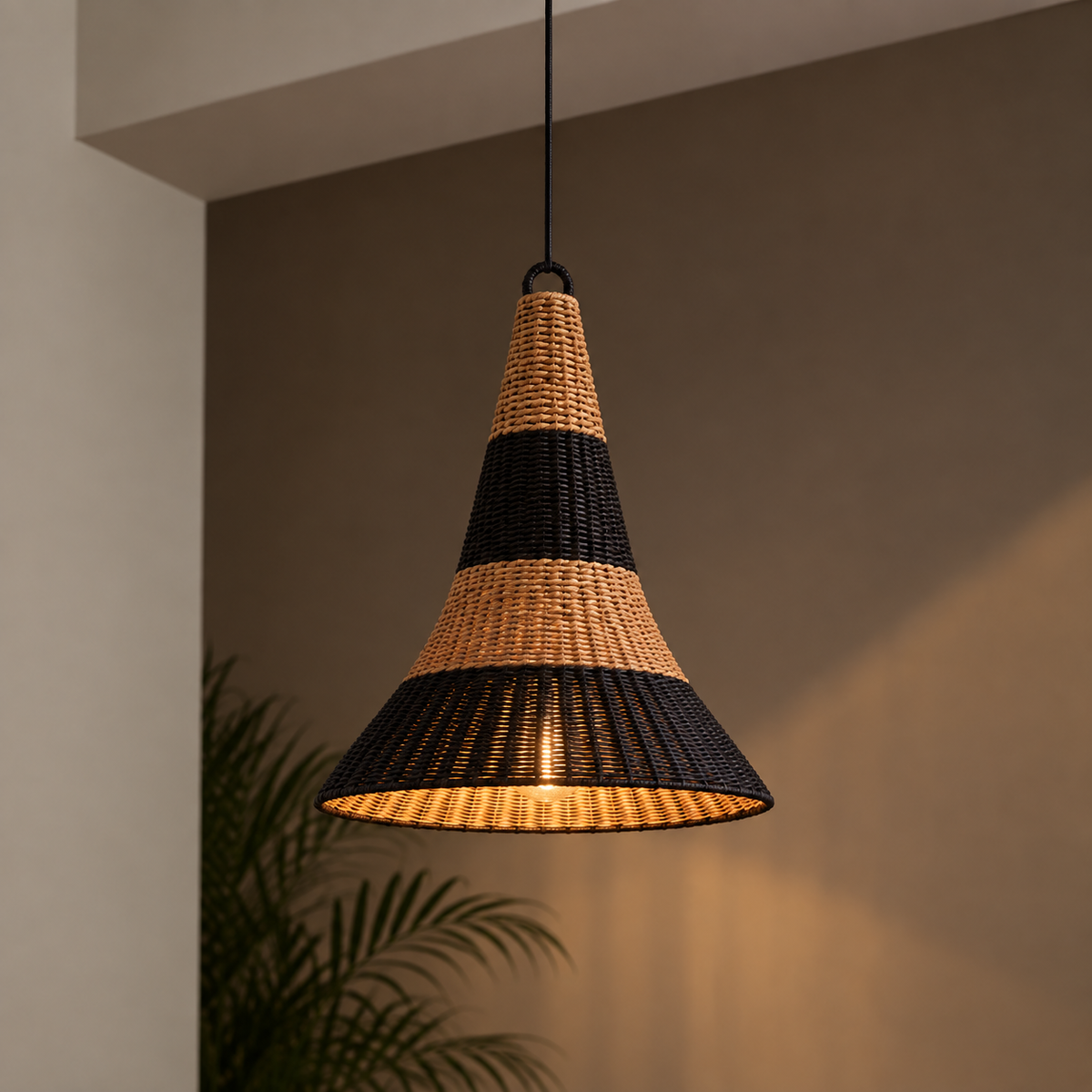 Lampion Caping Banana Mix Makram Lamp Shade