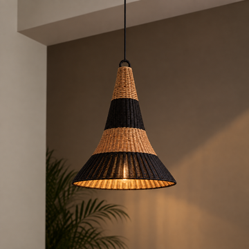 Lampion Caping Banana Mix Makram Lamp Shade