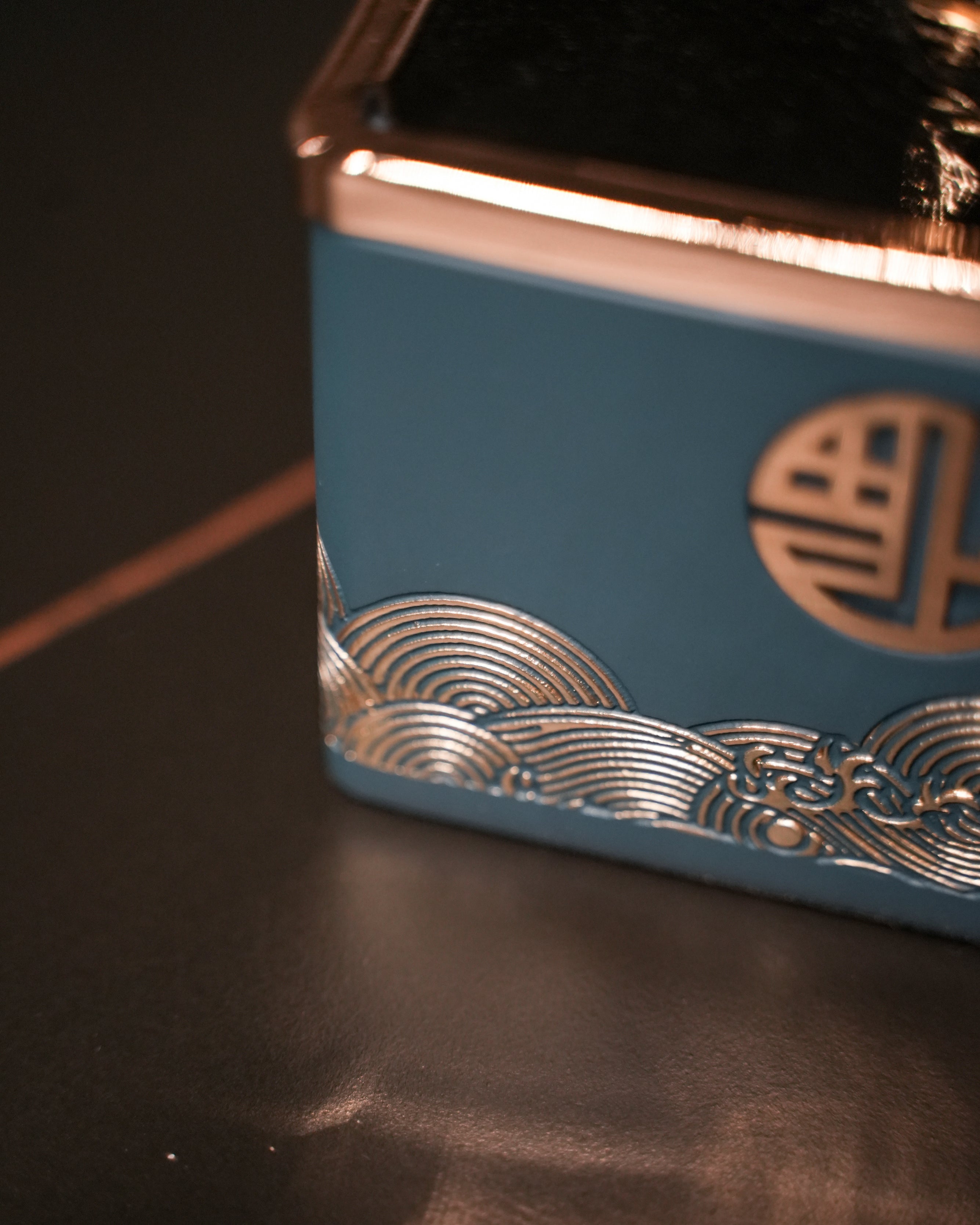Sleek Resin  Metal Toothpick Holder