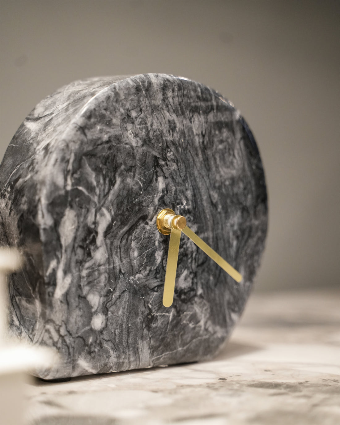 Black Marble Clock