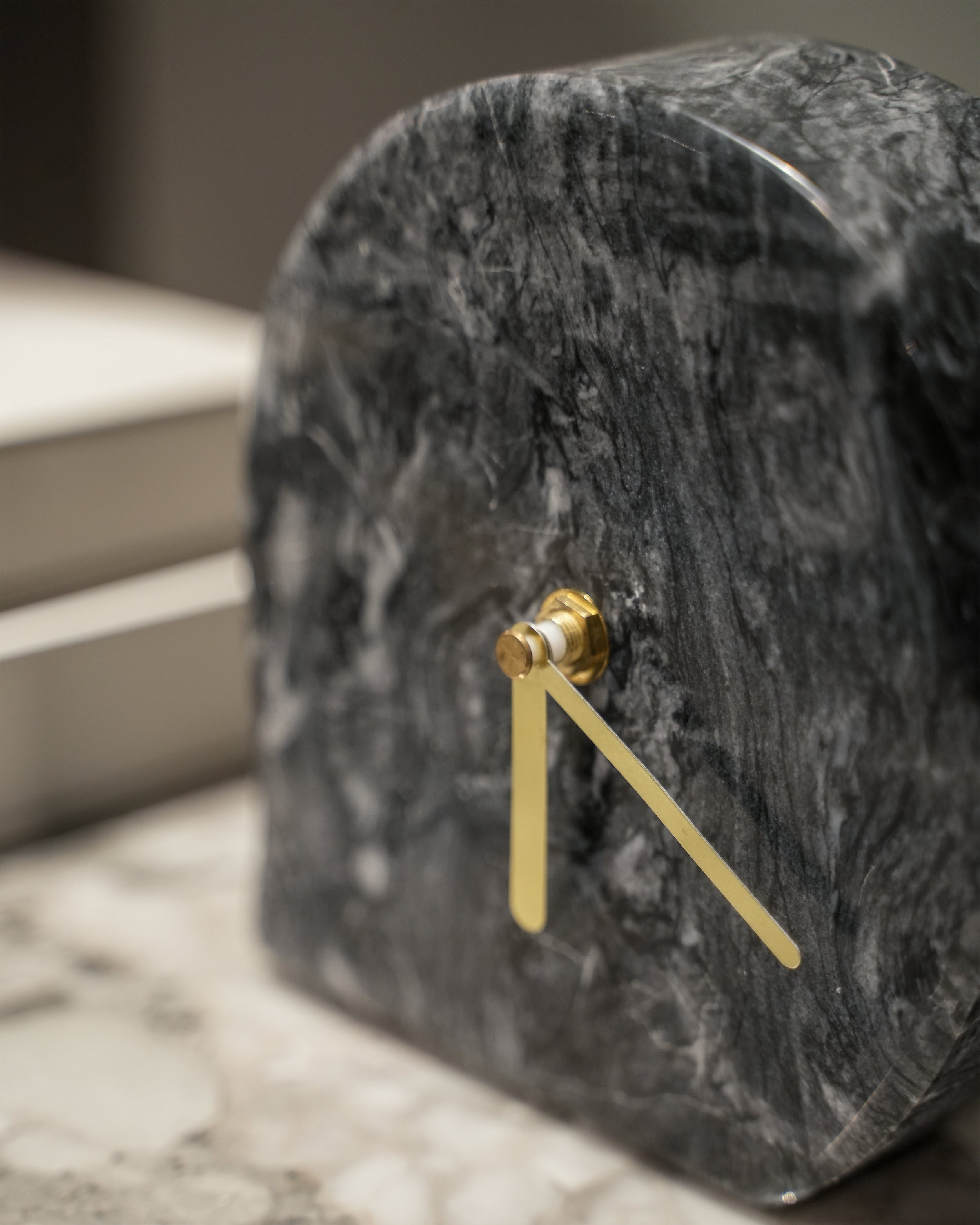Black Marble Clock