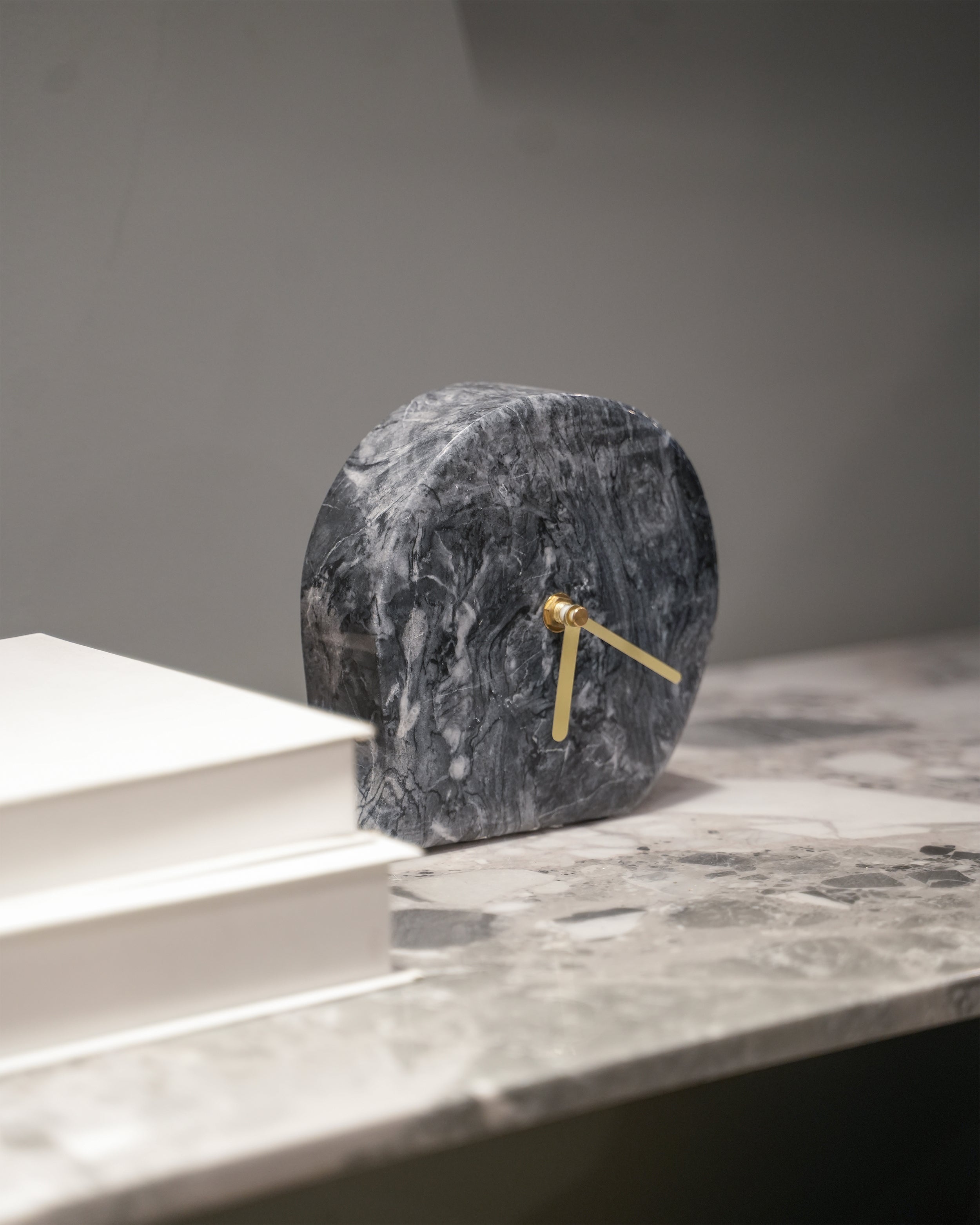 Black Marble Clock