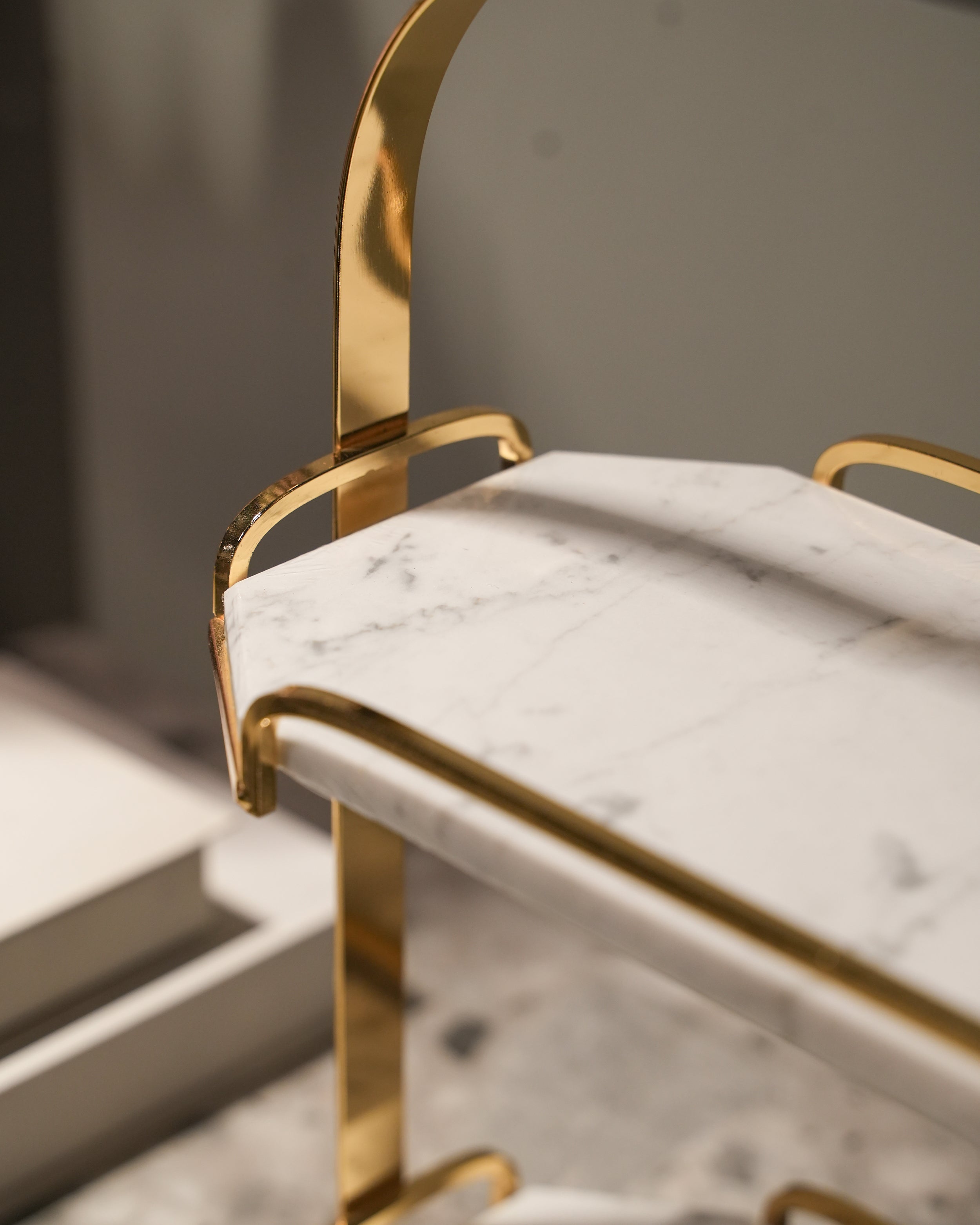 White and Golden Accent decor