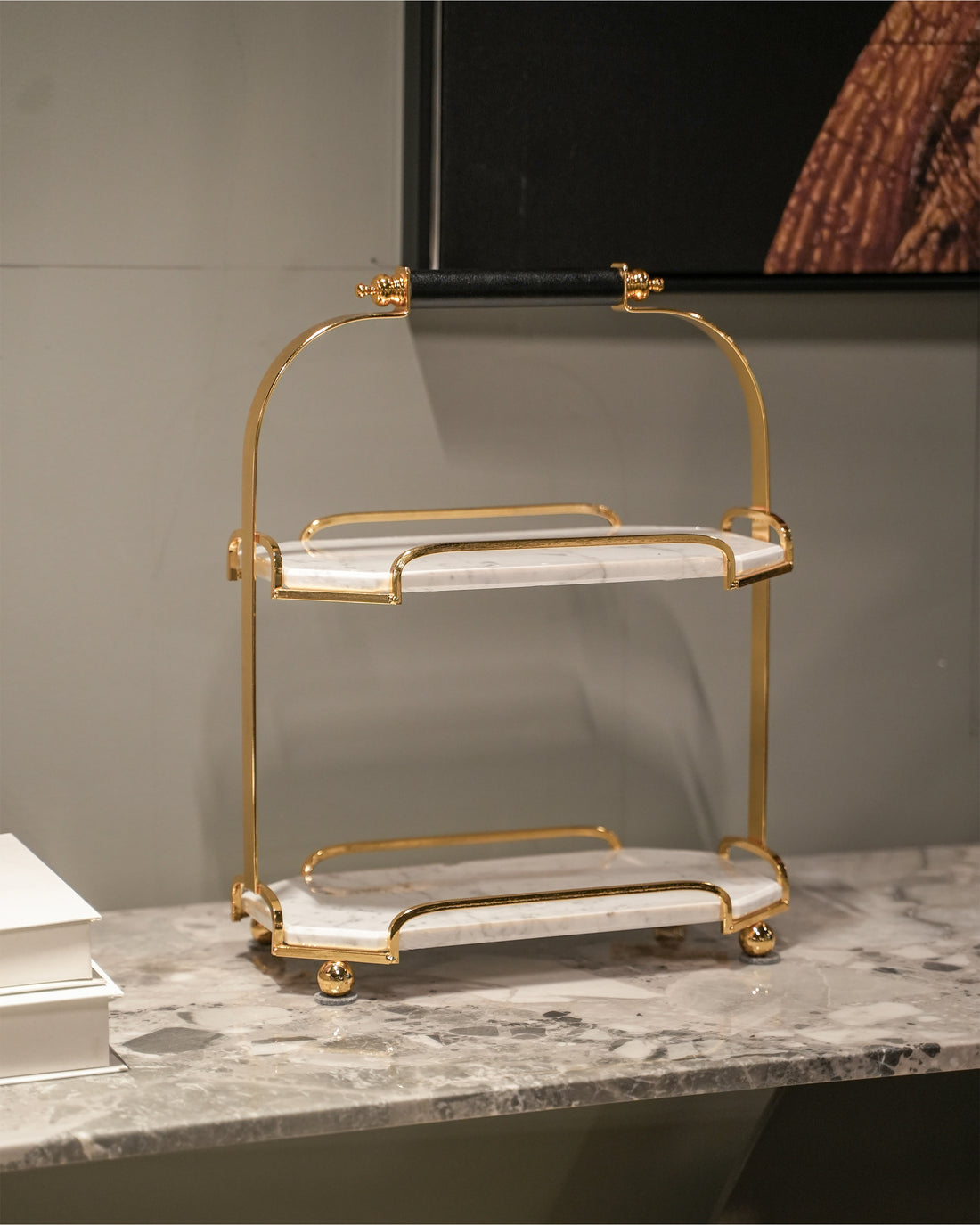 White and Golden Accent decor