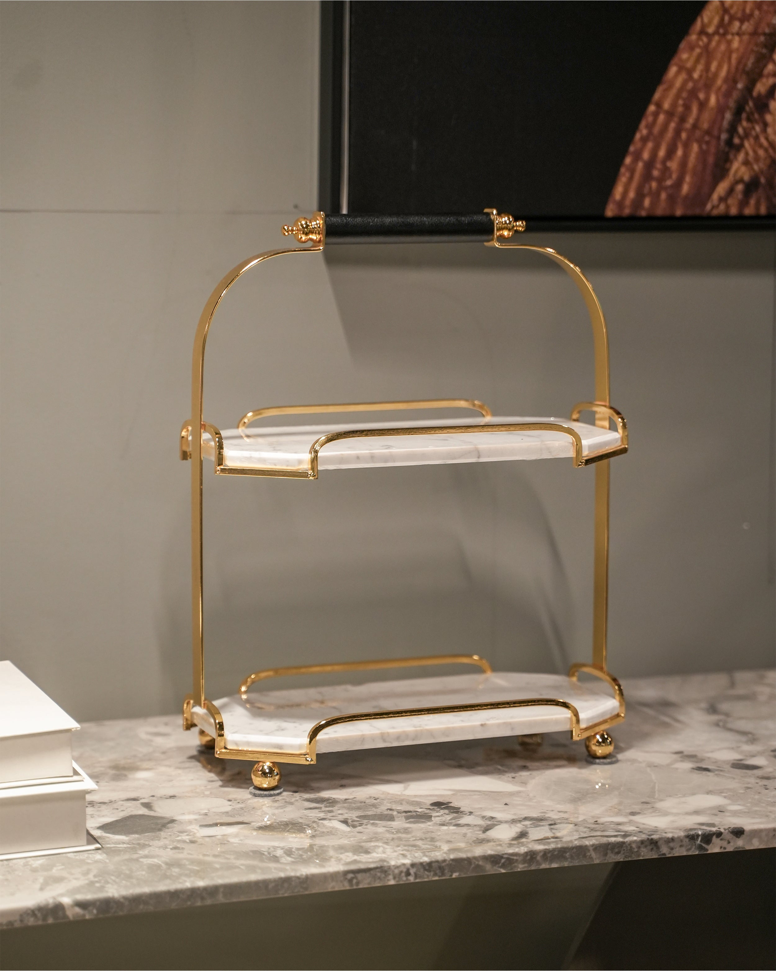 White and Golden Accent decor