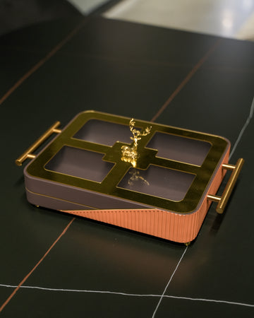 Orange & Gold Organizer Tray