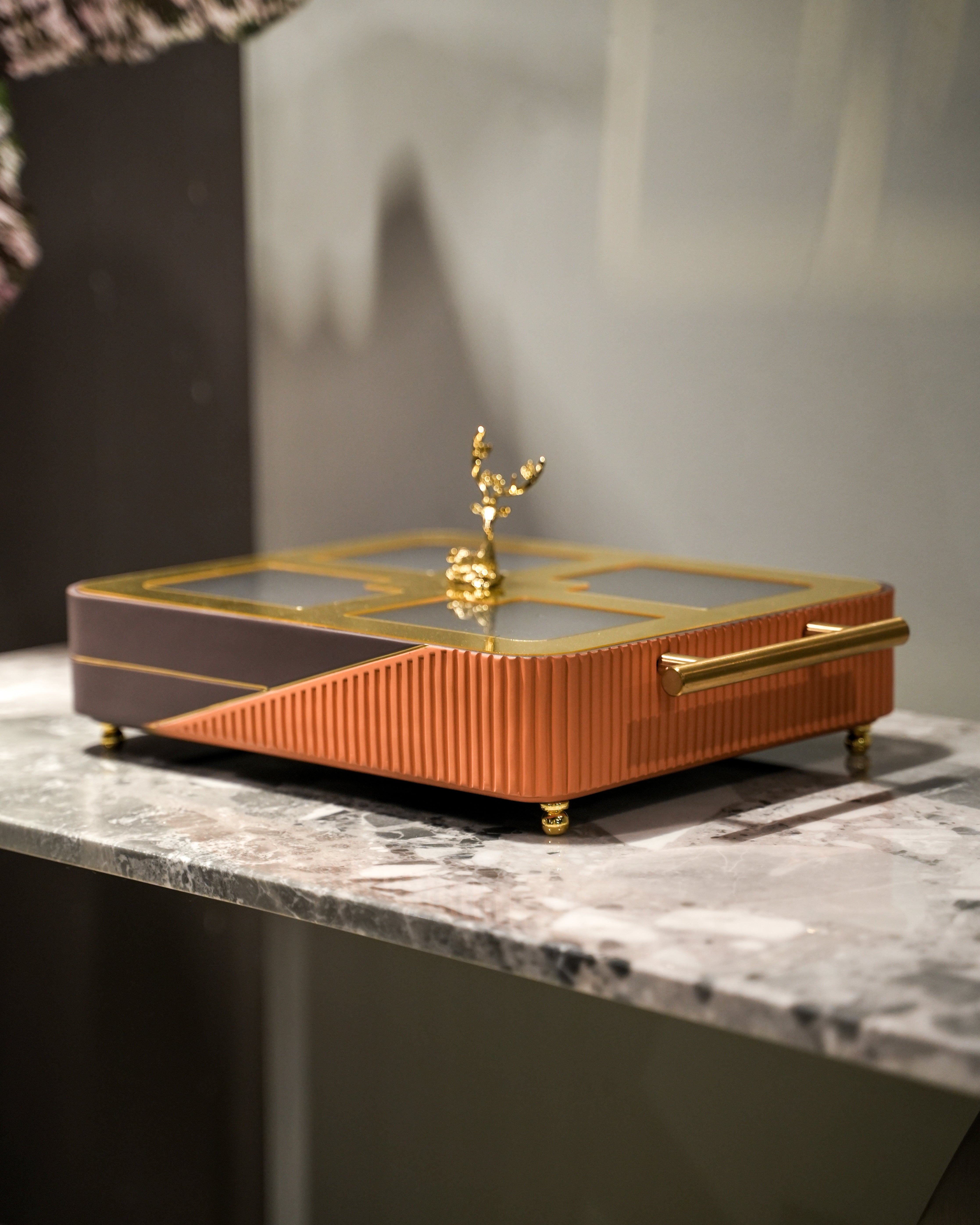 Orange & Gold Organizer Tray