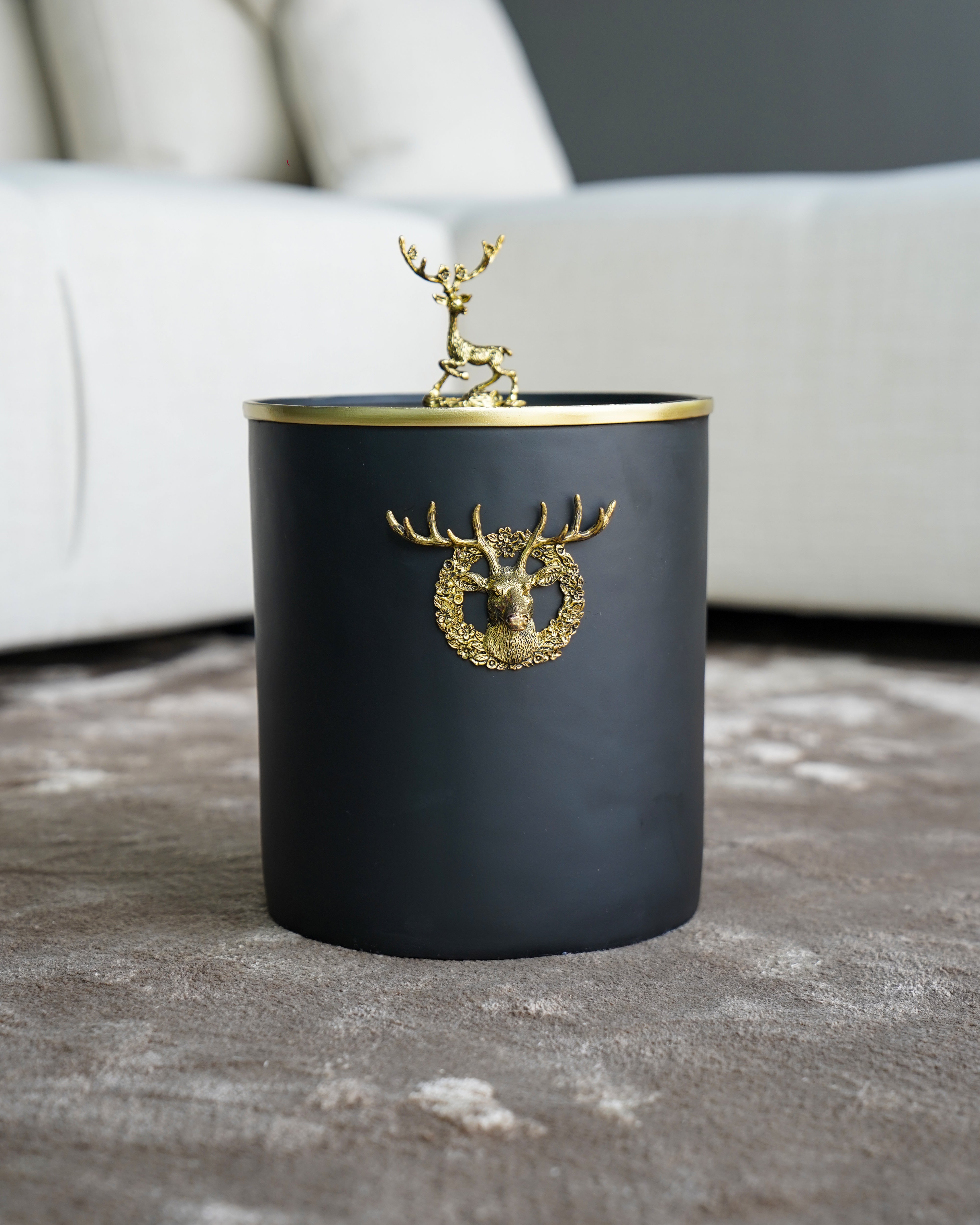 Resin Metal Trash Can