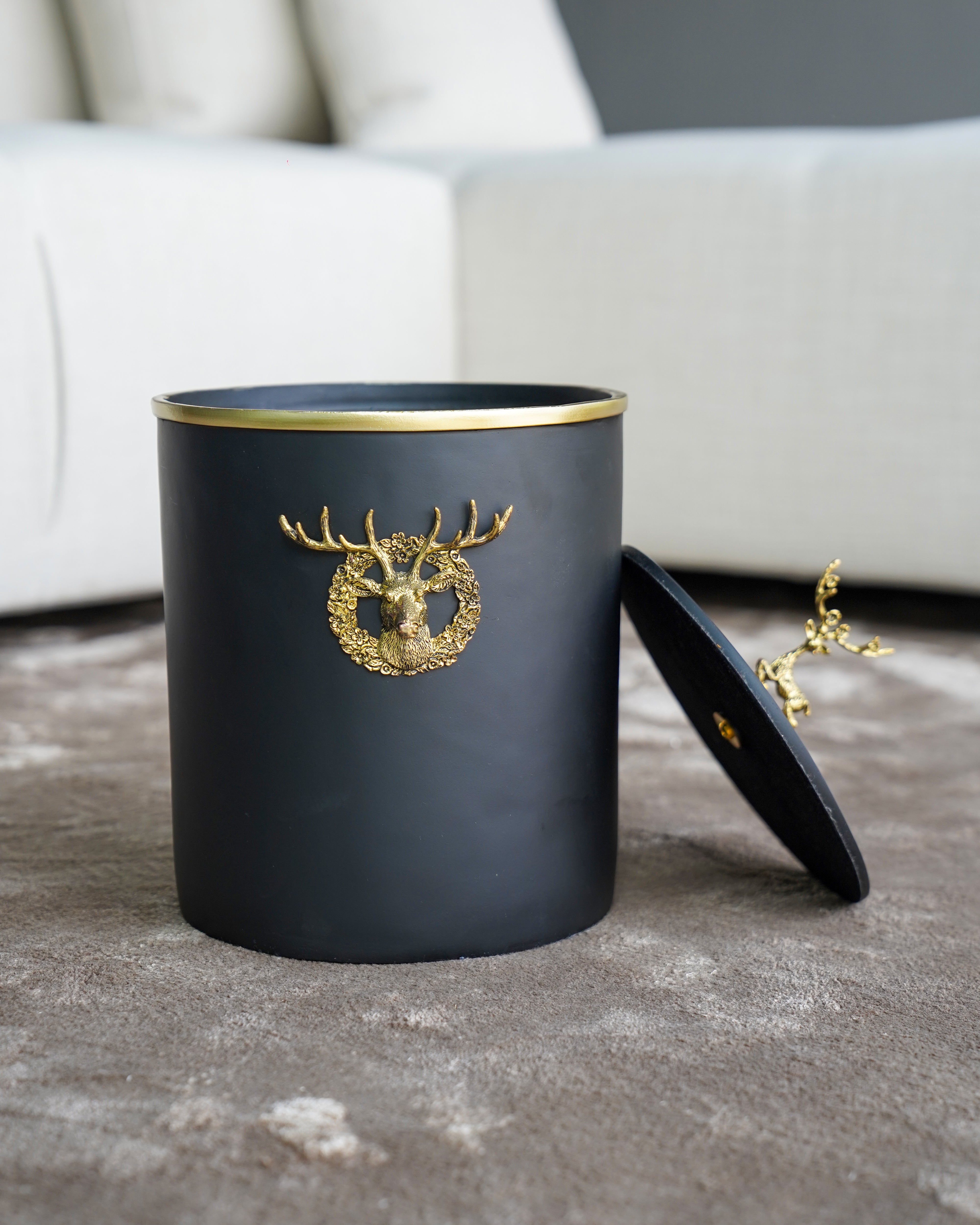 Resin Metal Trash Can