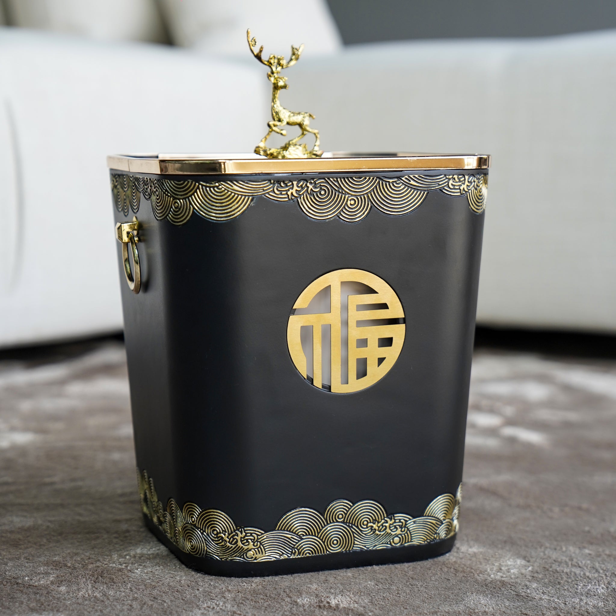 Azure Elegance Bin