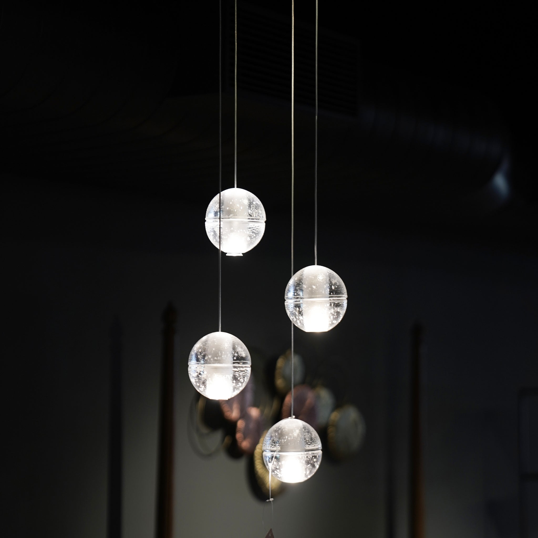 Printed Glass Pendant Light