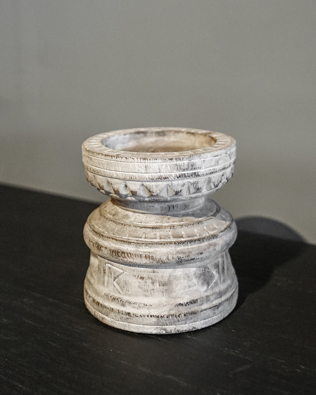 WOODEN CANDLE STAND