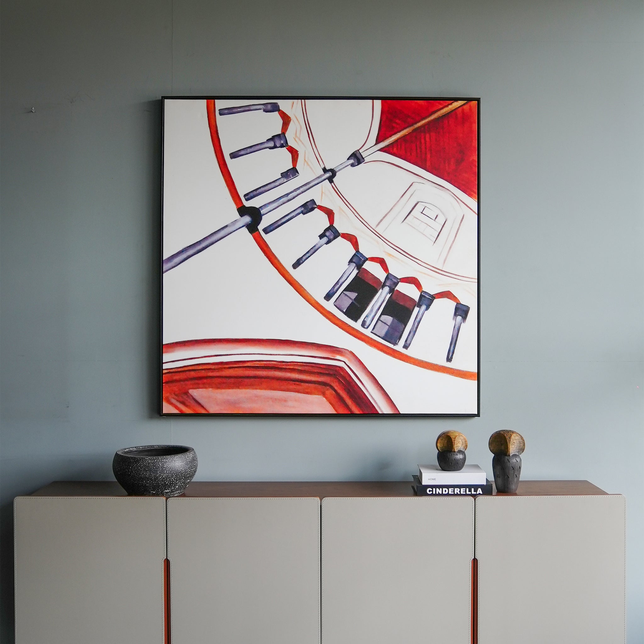 Single-Frame Spray-Paint Wall Art