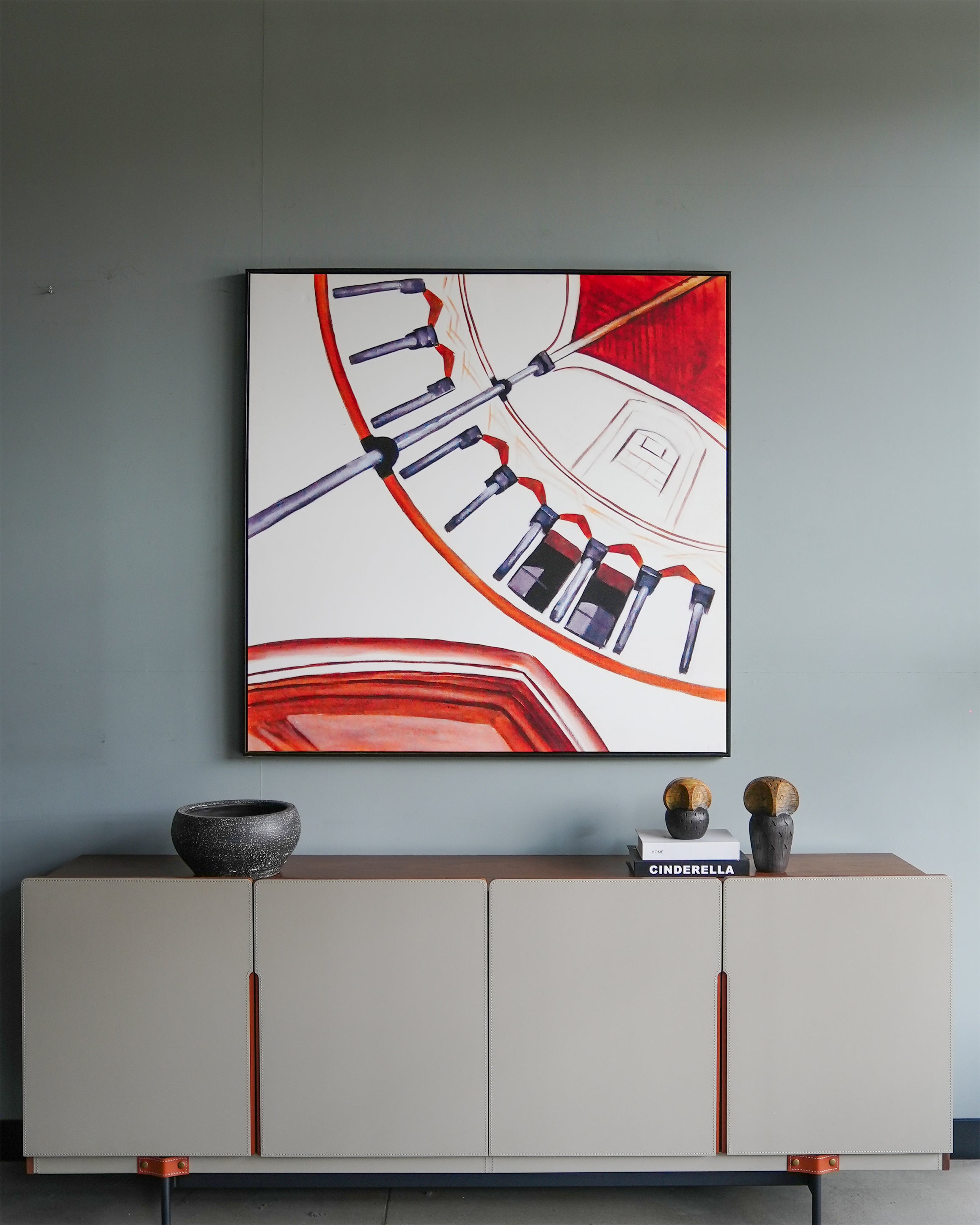 Single-Frame Spray-Paint Wall Art