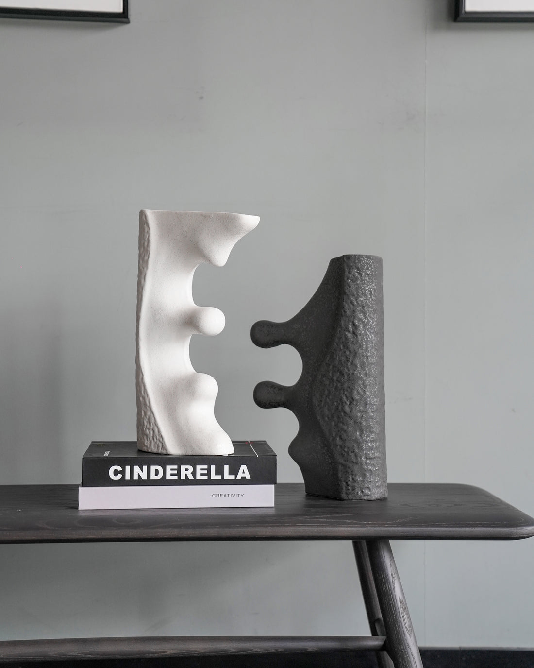 White Cross Ceramic Vessel