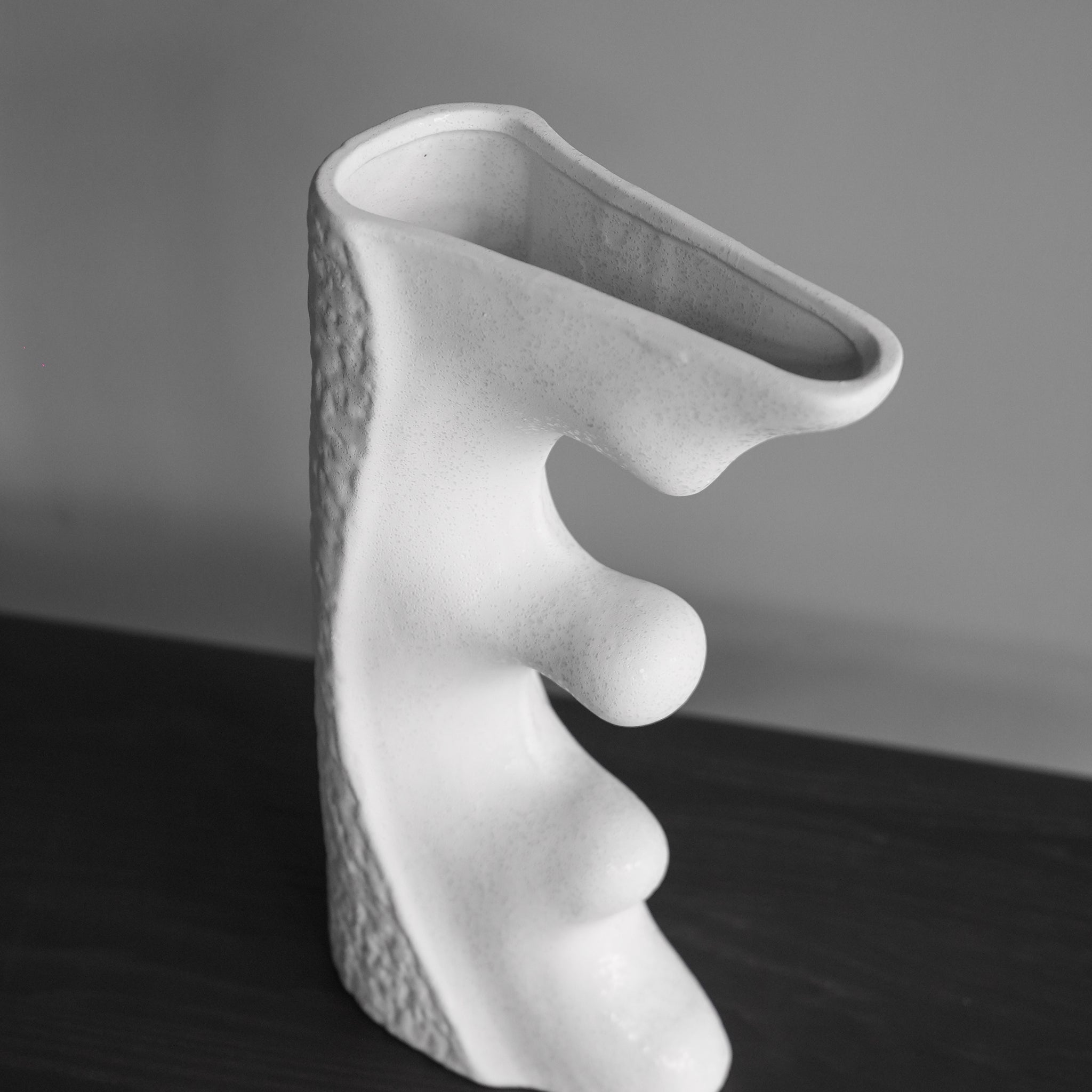 White Cross Ceramic Vessel