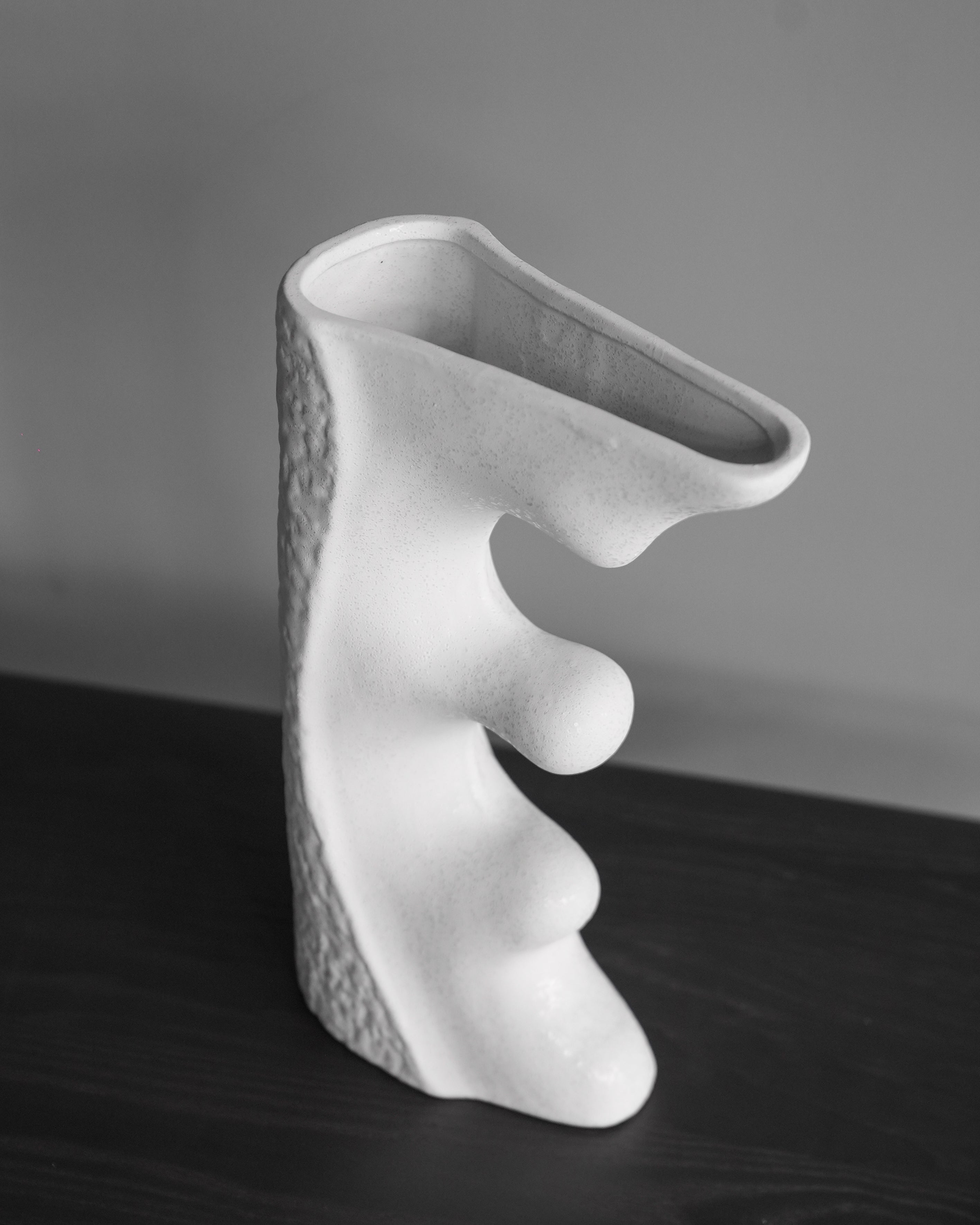 White Cross Ceramic Vessel