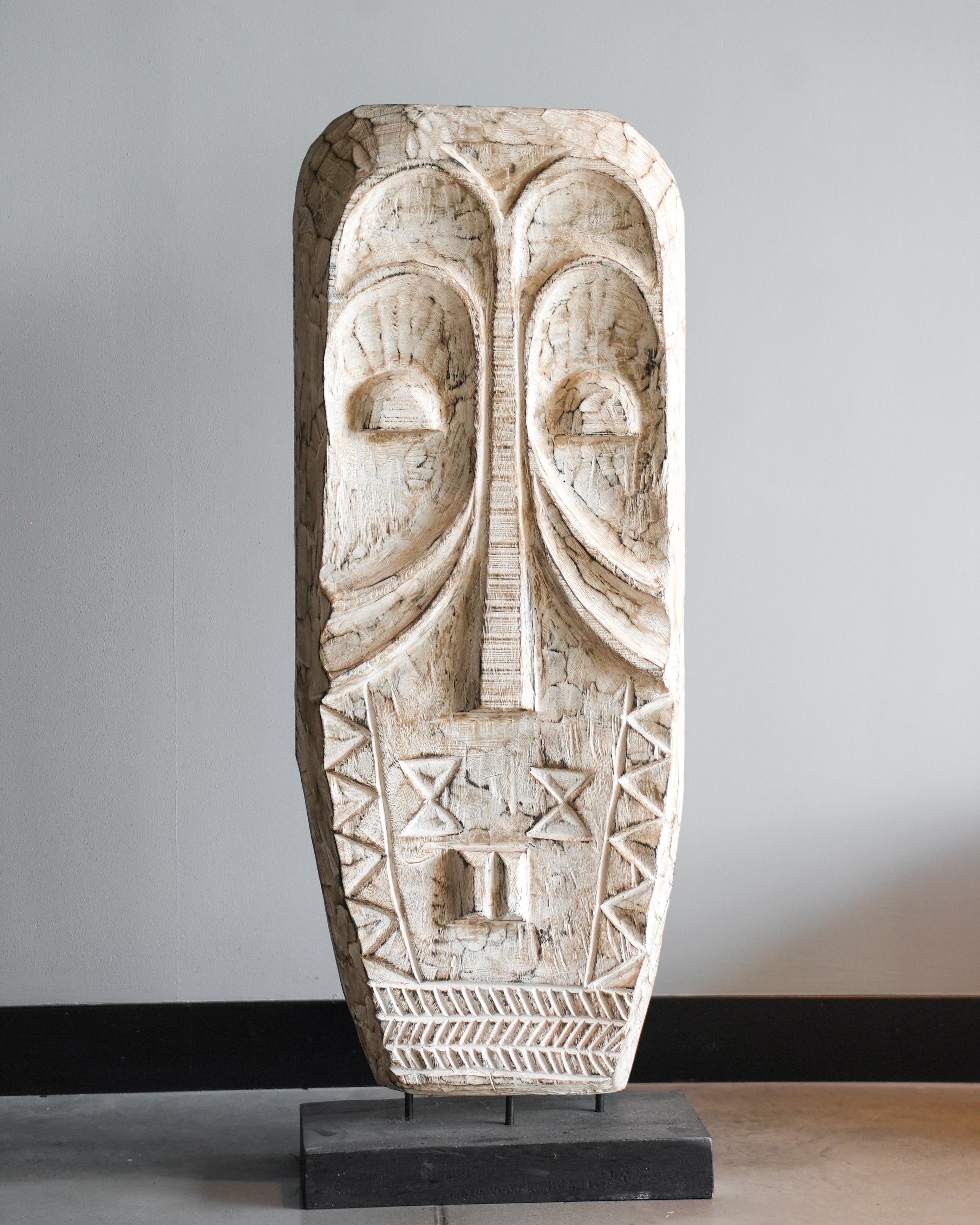 Indonesian Tribal Mask Sculpture